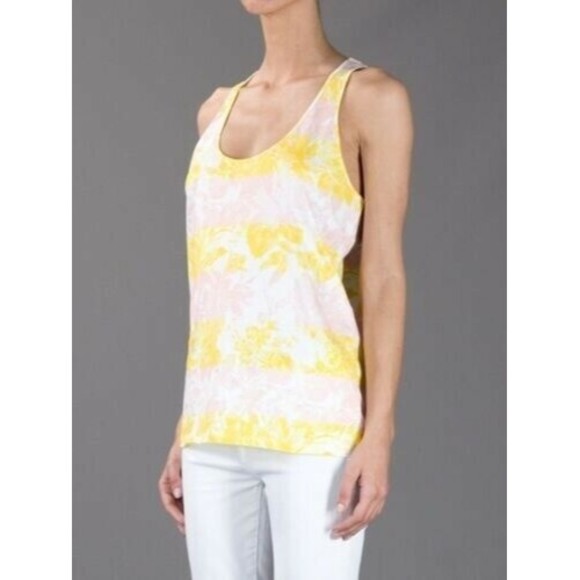 Stella McCartney Tops - STELLA McCARTNEY Striped FLORAL Tank TOP 100% Cotton $260 Size 44